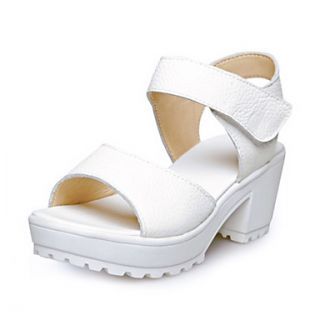 Leather Womens Chunky Heel Platform Comfort Sandals Shoes(More Colors)