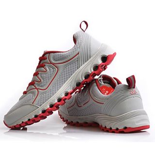 Mens Red Cushioning Nanotechnology Breathable Mesh Running And Tennis Shoes