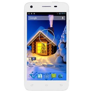 ONN TT  4.5 Inch Android 4.2 Dual Core White Smart Mobile Phone (MTK 6572 1.2GHz,3G,Dual SIM,WiFi,RAM512MB,ROM 4GB)