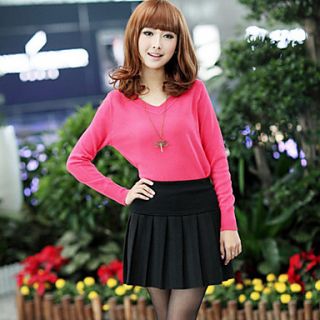 Womens woolen short thermal slim hip skirt