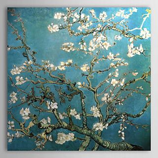 Hand painted Almond Branches in Bloom,San Remy,c.1890 Oil Painting by Vincent Van Gogh with Stretched Frame