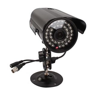 1/3 HD Color SONY CCD 420TVL 36 IR LED Waterproof Security Camera Black