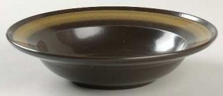 Mikasa Majorca Rim Fruit/Dessert (Sauce) Bowl, Fine China Dinnerware   Brown W/M