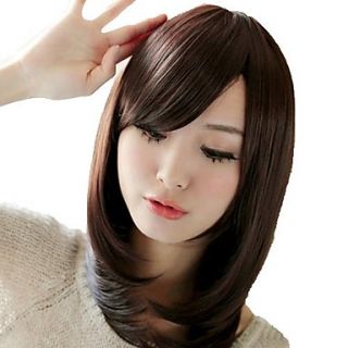 Long Straight Hair Synthetic Side Bang Mainstream Wigs