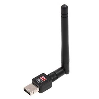 USB2.0 802.11 bgn 150Mbps Wireless Network Adapter with Directional Antenna for PC Laptop