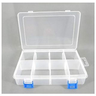 Plastic 8 Compartments Transparent Storage Case