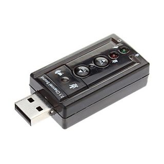 USB Virtual 7.1 Channel Sound Adapter for PC