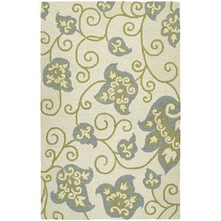 Zoe Whimsy Ivory Hand Tufted Wool Rug (30 X 50)