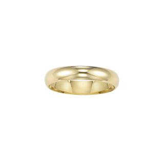 Gold Wedding Band, Womens 4.5mm 14K Comfort Fit, Size   Direct