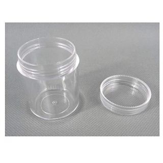 Circular Plastic Transparent Storage Case 5 Sets