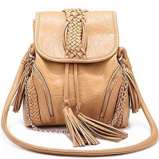 Womens Fashion Casual Knitted Crossbody Bag With Tassels