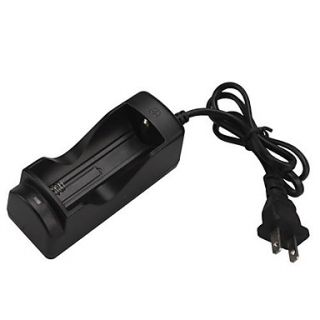 SingFire US SC6 Single Slot US Standard Power Charger Adapter for 26650/18650   Black