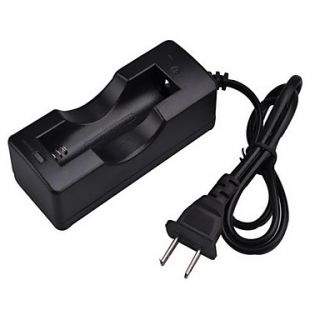 SingFire US SC5 Single Groove Intelligent Rapid AC Power Charger Adapter for 18650 Battery   Black (US Plug)