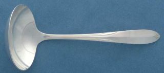National Silver Overture (Sterling, 1936, No Monograms) Gravy Ladle, Solid Piece