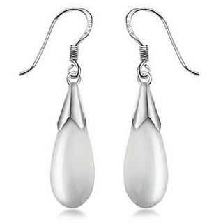 Gorgeous Silver Plated With Cubic Zirconia Tear Drop Womens Earrings(More Colors)