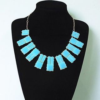 Womens Fashion Fluorescence Color Jelly Diamnds Necklace