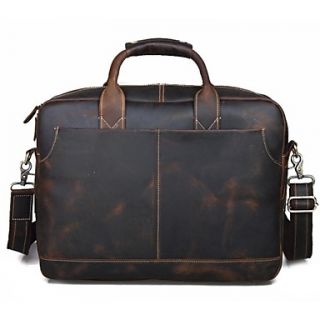 Tiding Men High Quality Retro Brown Handbag With Leather