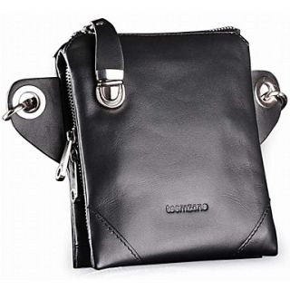 Mens Korea Style Genuine Leather Messenger Bag