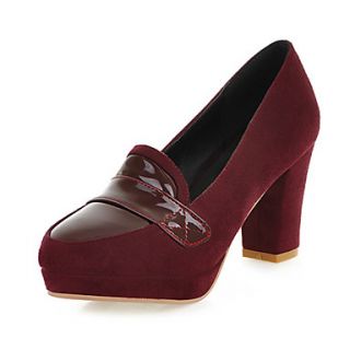 Leatherette Womens Chunky Heel Heels Pumps/Heels Shoes(More Colors)