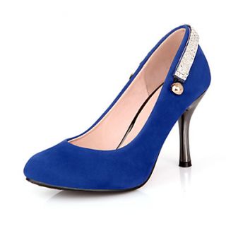 Suede Womens Stiletto Heel Mary Jane Pumps/Heels Shoes(More Colors)