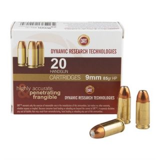 Frangible Handgun Ammunition   Drt Handgun Ammunition  9mm 85gr Jhp