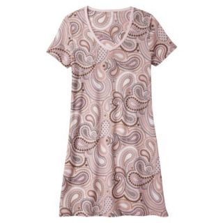 Womens Night Gown   Pink Paisley XL