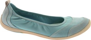 Womens Clarks Illite Ballet   Teal Synthetic Casual Shoes