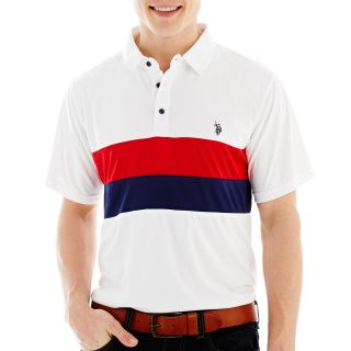 U.S. Polo Assn. Short Sleeve Polo Shirt, Classic Navy Strp, Mens