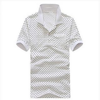 Mens Fashion Lapel Slim Casual Polo T shirt