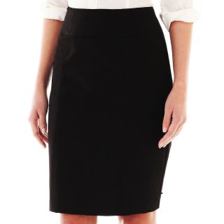 Worthington Modern Seamed Pencil Skirt   Tall, Black