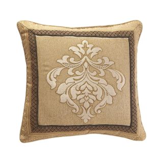Croscill Classics Renaissance 16 Square Decorative Pillow, Gold
