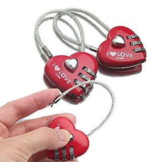 Heart Style Mini Coded Lock(Random)