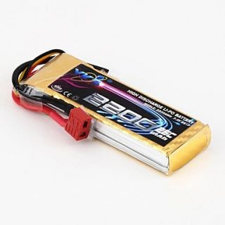 YKS 7.4V 2200mah 2S 25C Li Po Battery(T Plug)