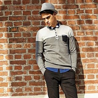 Mens Spring New Arrival Color Mix Fashion Sweater