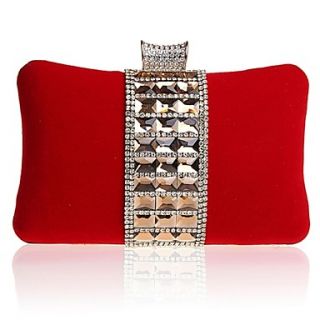 Silk Wedding/Special Occasion Clutches/Evening Handbags with Rhinestones/Acrylic Diamond (More Colors)
