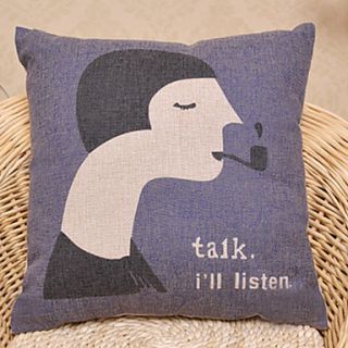 Cute Cartton Big Pipe Pattern Decorative Pillow With Insert