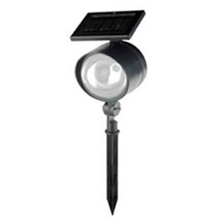8White LED Stainless Steel Solar Power Light Outdoor Garden Lawn Decoration Lamp(CSS 57267)