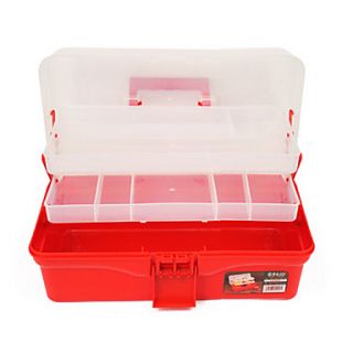 (36.41916.4) Plastic Red Multifunctional Tool Boxes