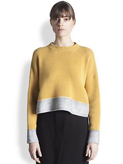 Marni Felt Trimmed Cashmere Sweater   Dawn Graphite