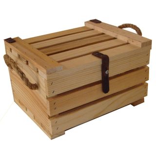 Small Wooden Covered Crate