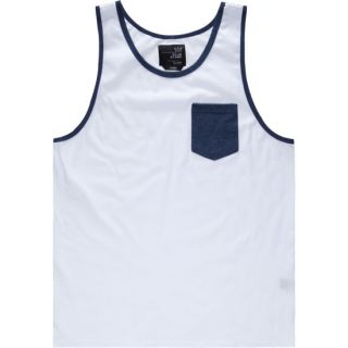 Contrast Mens Tank White In Sizes Medium, Small, Xx Large, X Large,