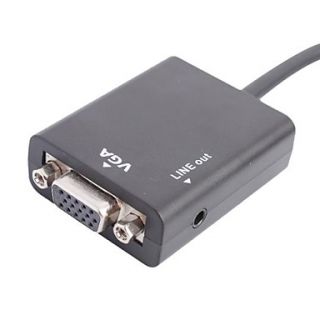 Micro HDMI to VGAAUDIO HD Audio Cable Adapter for Home Theater