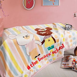LIONSUZ Dood Partner Flannel Double Deck Kids Blanket(Screen Color)