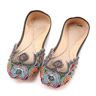 Womens Handmade Indian Style Belly Dance Shoes With Bead