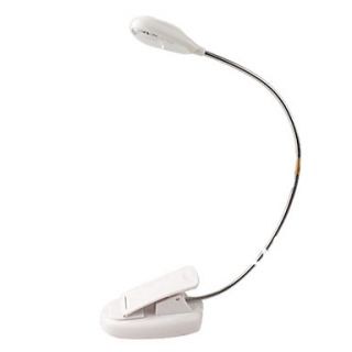 Flexible 3 LED Light Clip Table Desk Lamp White Light USB Cable