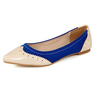 Leatherette Womens Flat Heel Comfort Flats Shoes (More Colors)