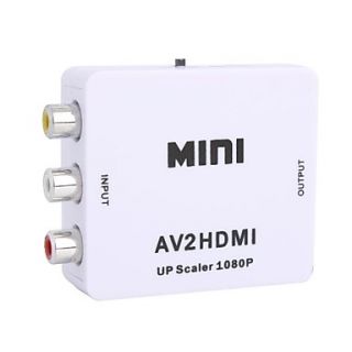 AV to HDMI Video Converter Adapter with USB Charging Cable (0.8m)