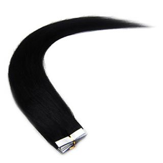 20Inch Remy Straight Tape In Hair Extensions 50g/20pcs More Dark Colors