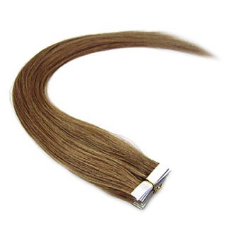 24Inch Remy Straight Tape In Hair Extensions 70g/20pcs More Light Colors