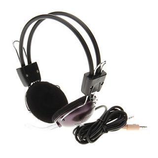 737 3.5mm High Quality Headset On ear Headphone Headset with Mic for Computer(Purple)